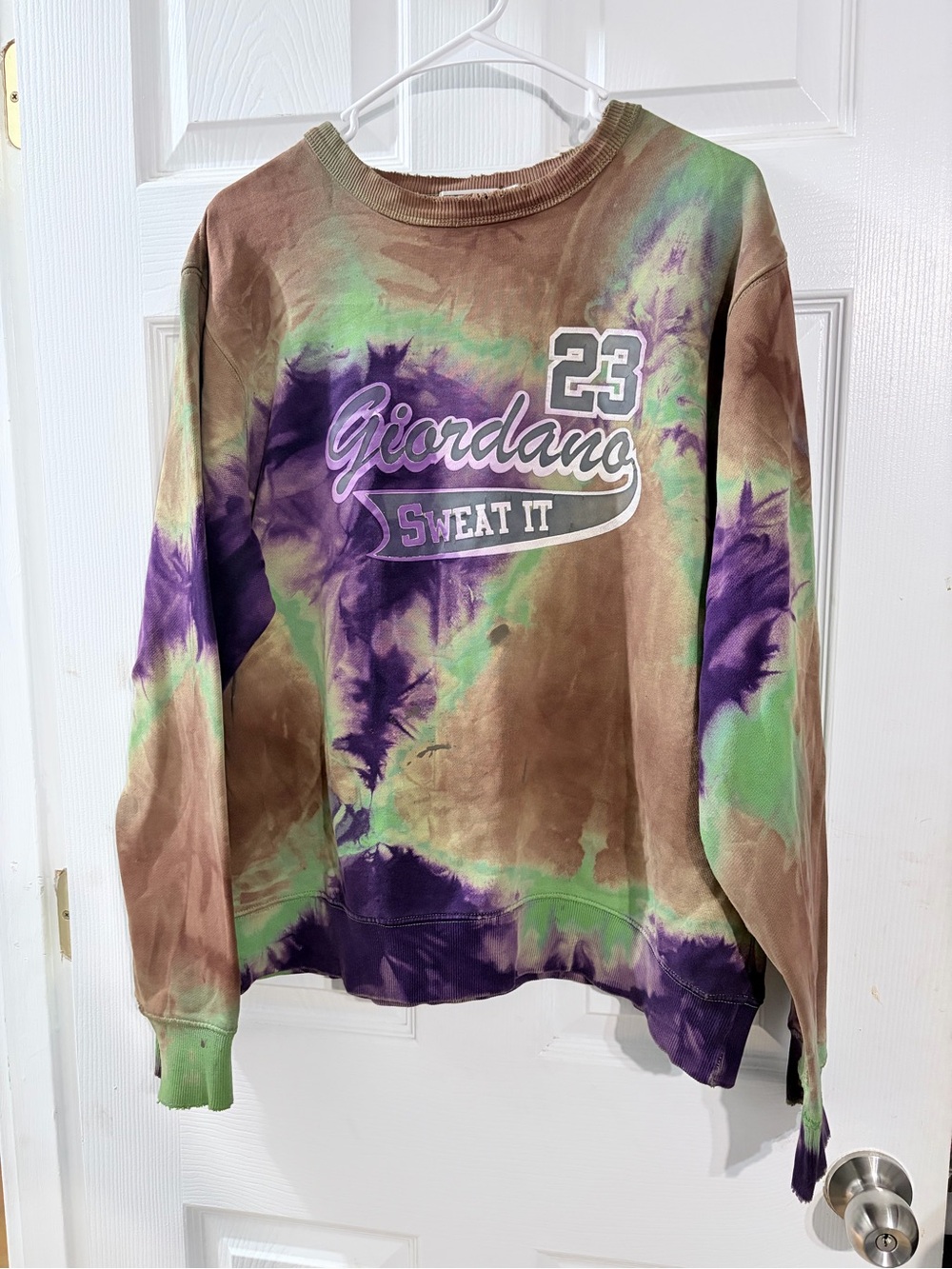 Giordano Quality Apparel Tie Dye Sweatshirt Large 23 Sweat It Crewneck